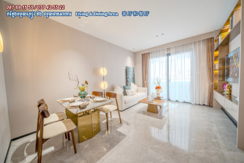TwoBedroom Morgan Central City center of Phnom Penh city, nearby Samhan market, Toul Sangke
