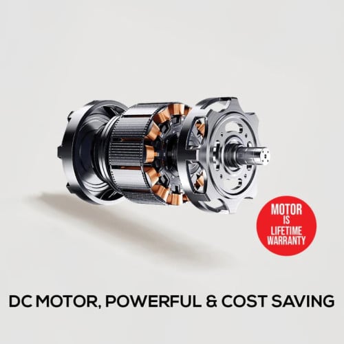 52inch DC Motor Ceiling Fan | Integrated 3-Colour LED Lights | 6 Speed Selection