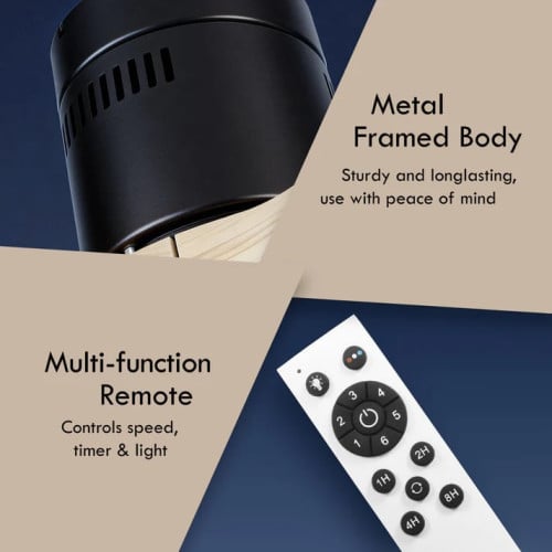 52inch DC Motor Ceiling Fan | Integrated 3-Colour LED Lights | 6 Speed Selection