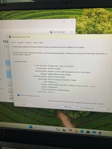 Asus Tuf gaming F15 i5-11 Ram20/512GB (2050)