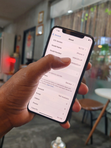 iPhone X 64G អេក្រង់ហ្សុីន ស្កេន(វៃដូរបាន)👉$95