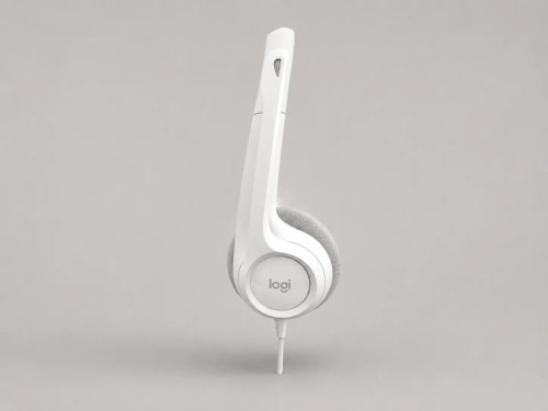 Logitech H390 USB Computer Headset with Noise-Canceling Mic OFF-WHITE (981-001287)