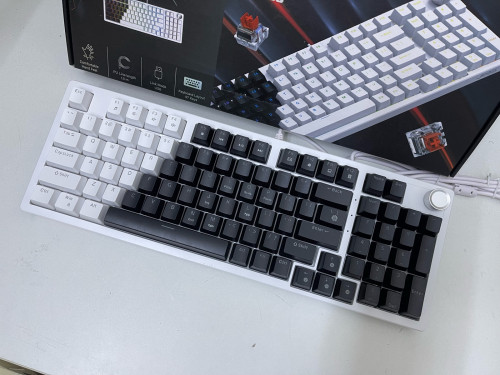 Mechanical keyboard 97 keys wired RGB ថ្មី​គុណភាព​ល្អ​