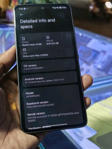 Mi Note14 5g 98.99% ch