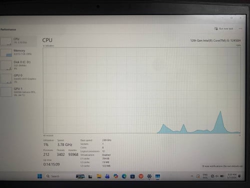 MSI THIN15B12UCX I5 VGA2050 RAM 16 SSD 512G