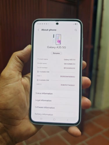 Samsung A35 5G 8g/256g (វៃដូរបាន)👉$155