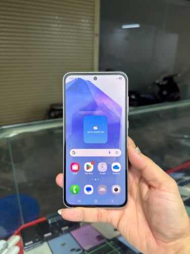 Samsung A55 5G ក្រុមហ៊ុន សុីម២ , Ram8GB HD128GB Phone Condition 98% , ម៉ាស៊ីនសានុំហ្សីន