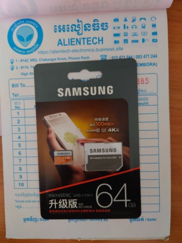 Samsung Micro SD card 64GB EVO Yellow U3 V30 4K for high speed write/read 90/100MB/S original 100%