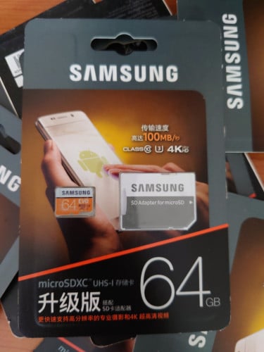 Samsung Micro SD card 64GB EVO Yellow U3 V30 4K for high speed write/read  90/100MB/S original 100%