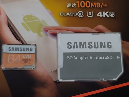 Samsung Micro SD card 64GB EVO Yellow U3 V30 4K for high speed write/read  90/100MB/S original 100%