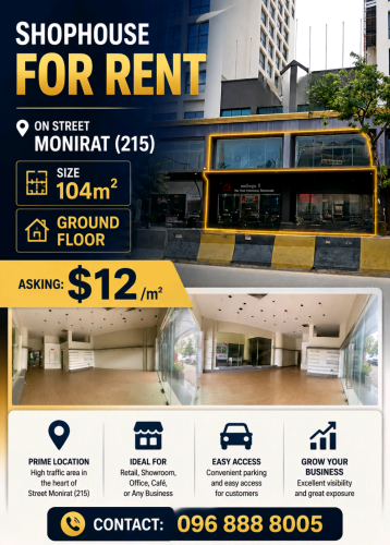 Shophouse for Rent _Street  Monirat (215)