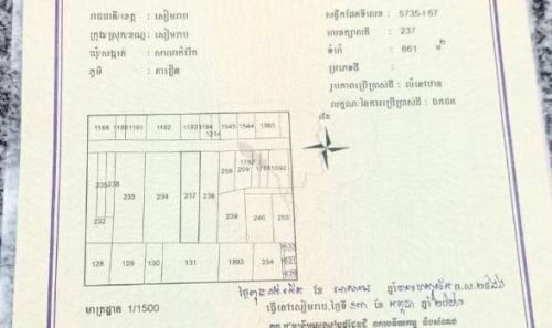 ផ្ទះលក់បន្ទាន់ ក្រោយផ្សារលើ សៀមរាប