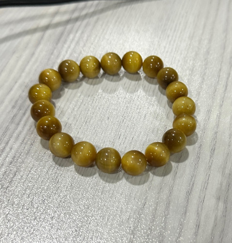 ខ្សែដៃអង្គាំធម្មជាតិ​ gold tiger eye
