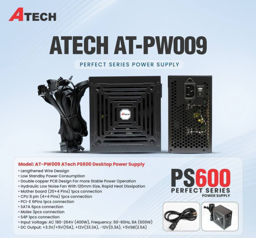 🔥ស្តុកថ្មី Power Supply Brand ATECH តម្លៃពិសេស !