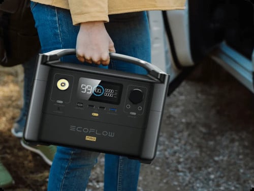 EcoFlow River Pro-INT Version with Universal Sockert Portable Power Station (720Wh)