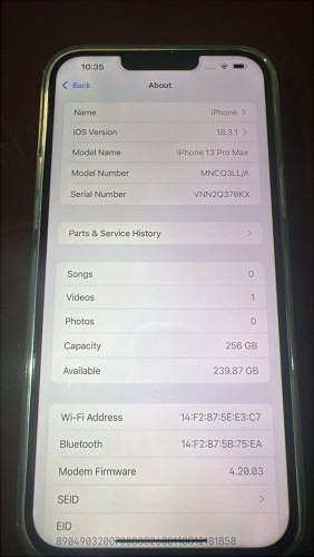 iPhone 13 Pro Max Unlocked 256gb