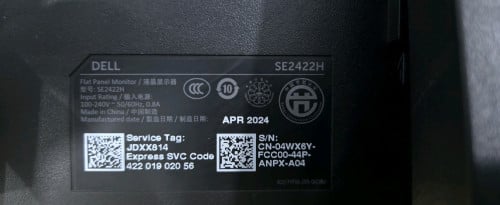 Lcd Dell SE2422 24Inch Full HD year 2024