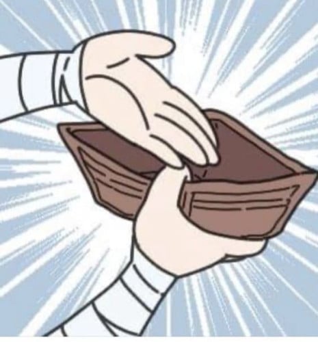 No money