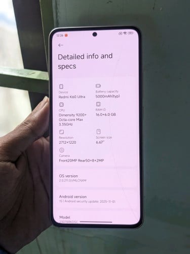 Redmi K60 ultra CH/បែកកញ្ចក់