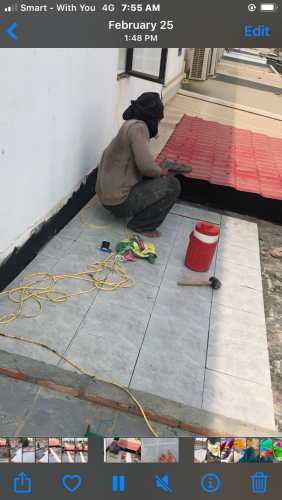 ជាងដែក​ យ៉ាប ដំបូល​ roof leaking renovation by