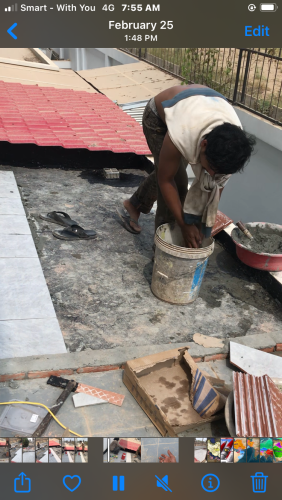 ជាងដែក​ យ៉ាប ដំបូល​ roof leaking renovation by