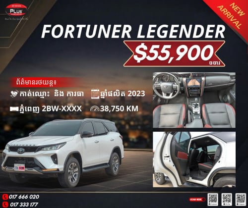 TOYOTA FORTUNER LEGENDER 2023