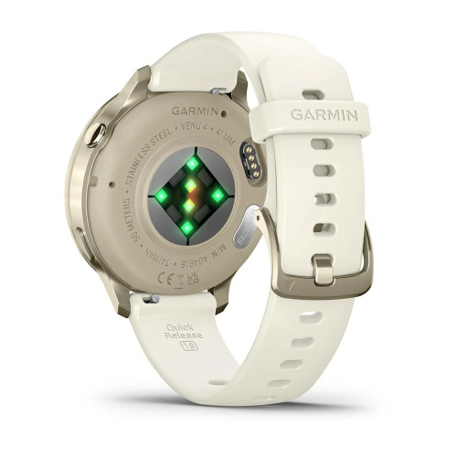 Venu® 4 – 41 mmLunar Gold with Bone Silicone Band