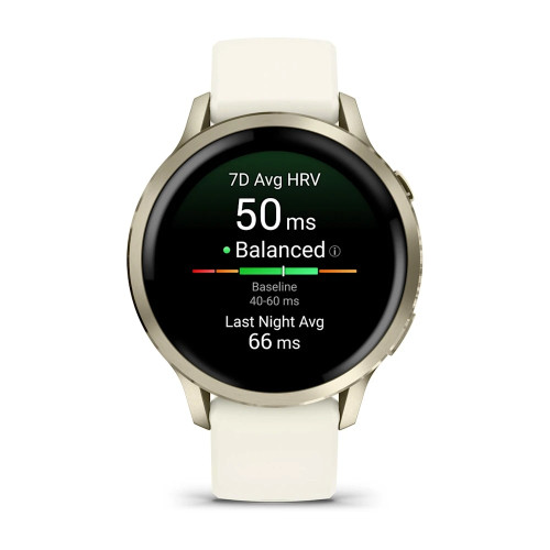 Venu® 4 – 41 mmLunar Gold with Bone Silicone Band