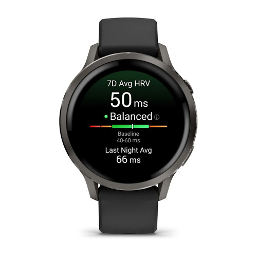 Venu® 4 – 41 mmSlate with Black Silicone Band