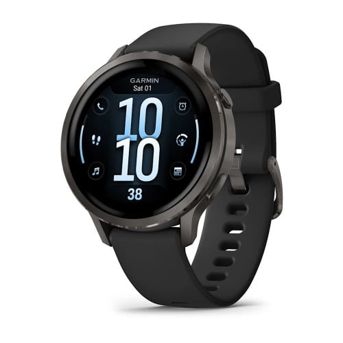 Venu® 4 – 41 mmSlate with Black Silicone Band