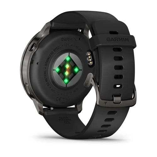 Venu® 4 – 45 mmSlate with Black Silicone Band