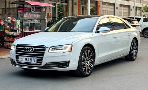 ស្តុកថ្មី Audi A8 Year 2015 full option ✅🚗ម៉ាស៊ីន6សាំង🚗ឡានថ្មី ធានាជូន