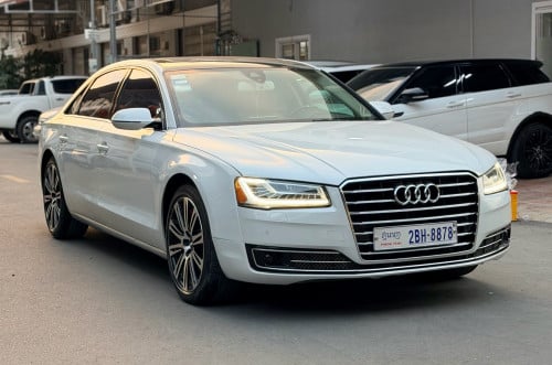 ស្តុកថ្មី Audi A8 Year 2015 full option ✅🚗ម៉ាស៊ីន6សាំង🚗ឡានថ្មី ធានាជូន