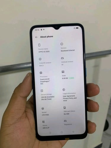ទូរស័ព្ទ  Oppo A9 Ram 8/256  ទូរស័ព្ទស្អាត ថ្មកាន់ សេវាខ្លាំង