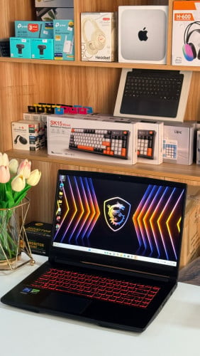 ☑️MSI Gaming 1ទឹកស្អាត​ដូចថ្មី (99%​ )🍓👌👉មកជាមួយភ្លើងពណ៍ក្រហម ស្រស់ស្អាត💚☑️