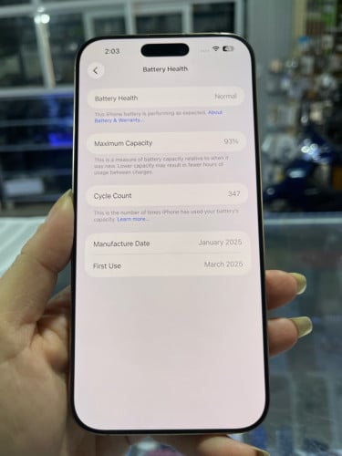 868$ដាច់ iPhone 16promax(256gb) Xa ថ្ម93%តួ98%ណែនFreeផ្លុំ សឹកតុចខេសសុី