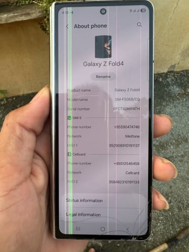 Galaxy Zfold4 512G លក់បងៗ ប្រើប្រាស់បានធម្មតាធានាជូន👍🏿👍🏿 តំលៃនិយាយគ្នាតាមលេខបាន 069635424