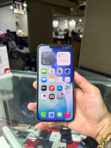 iPhone 13 Pro Max Black LL/A HD128GB Phone Condition 97% 🔋87% , ដូរអេក្រង់ក្រុមហ៊ុន , ម៉ាស៊ីនហ្ស៊ីន