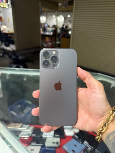 iPhone 13 Pro Max Black LL/A HD128GB Phone Condition 97% 🔋87% , ដូរអេក្រង់ក្រុមហ៊ុន , ម៉ាស៊ីនហ្ស៊ីន