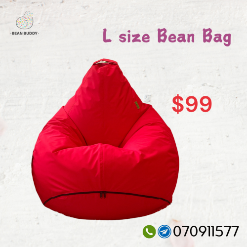 L size Bean Bag សាឡុងអង្គុយគ្រាប់ស្នោ​