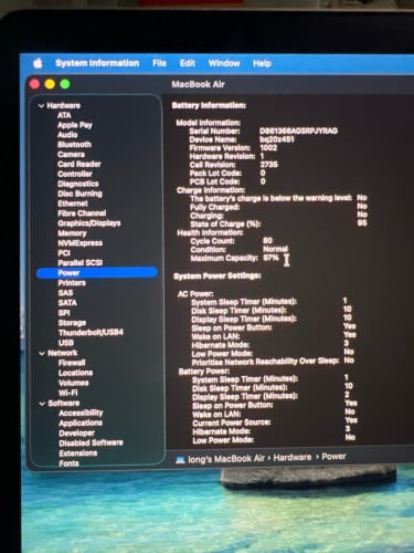 MacBook Air M1 ថ្មី99.9%