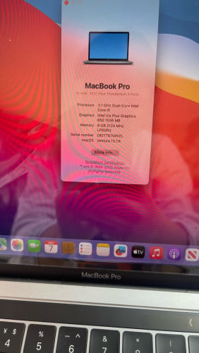 MacBook Pro year 2017 TouchBar Gray