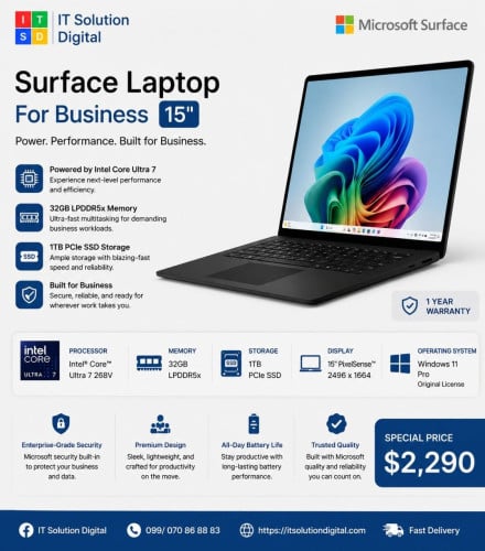 Microsoft Surface Laptop For Business