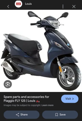 Piaggio Fly 125 FI from Italy original. Full tax