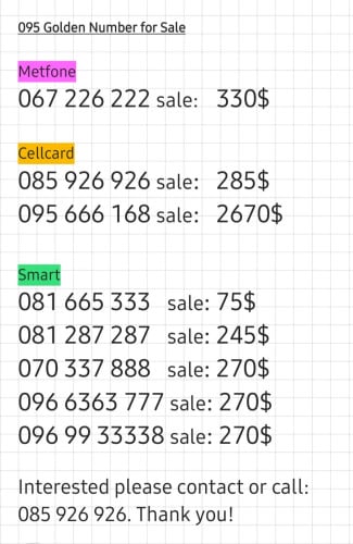 Selected beautiful numbers