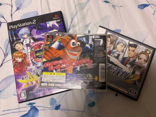 Bandicoot 2, Neo Genesis slot machine and Ace Attorney 2 (JP) CASH ONLY