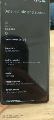 Xiaomi mi 11T pro បែកខ្នង