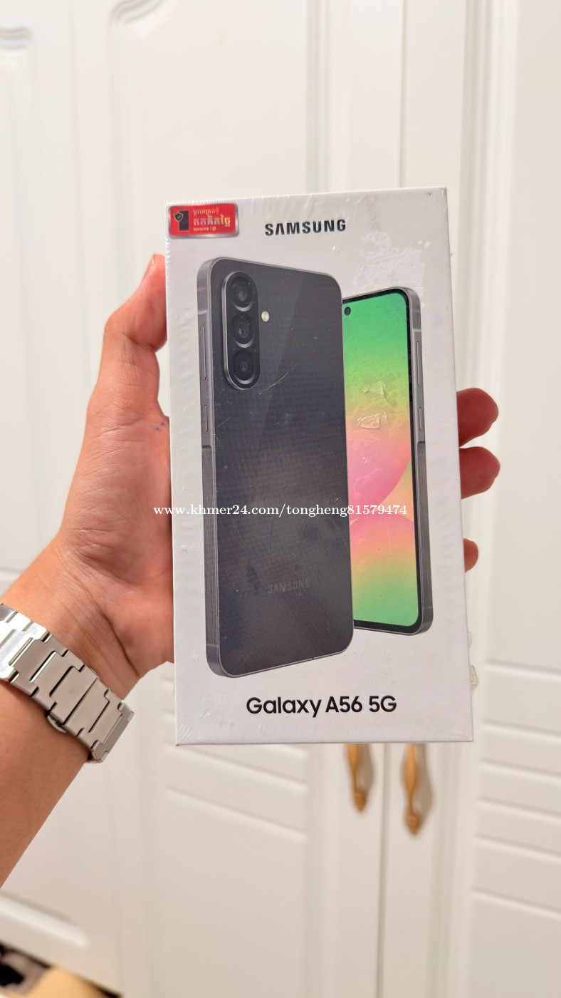 360$ Samsung Galaxy A56 5G new box ថ្មីប្រអប់ Ram8GB Storage256GB price ...