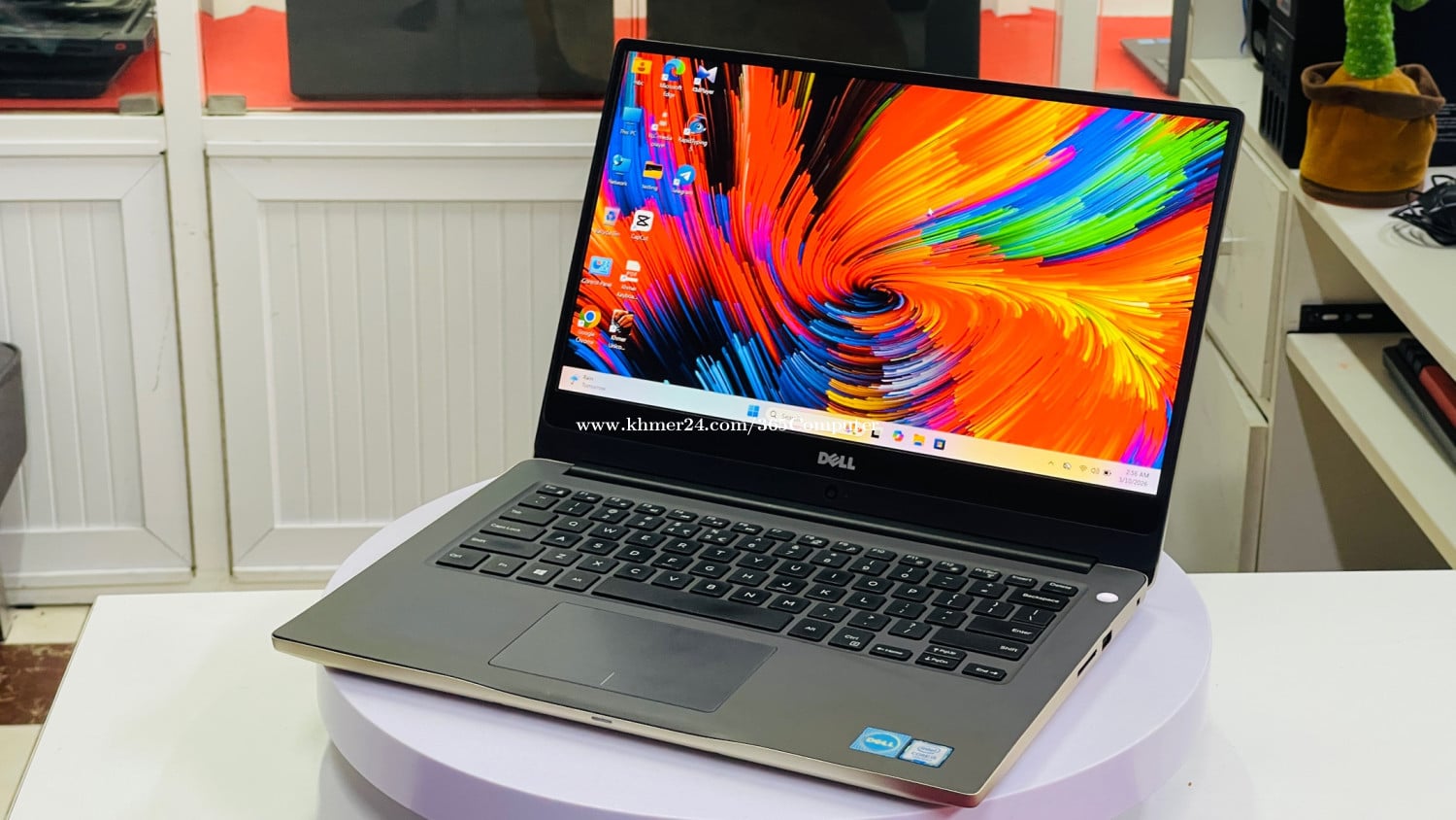Dell អេក្រង់ដិតបង្ហាញរូបភាពច្បាស់ត្រជាក់ភ្នែក 🪭តូចស្រាលស្អាត 💚