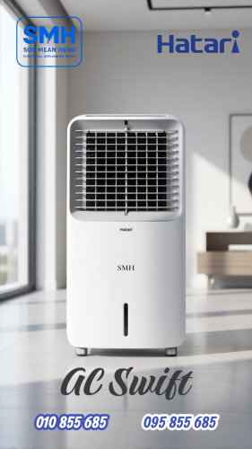 កង្ហារហ៊ាតារីទឹកកក Hatari AC Swift Air Cooler